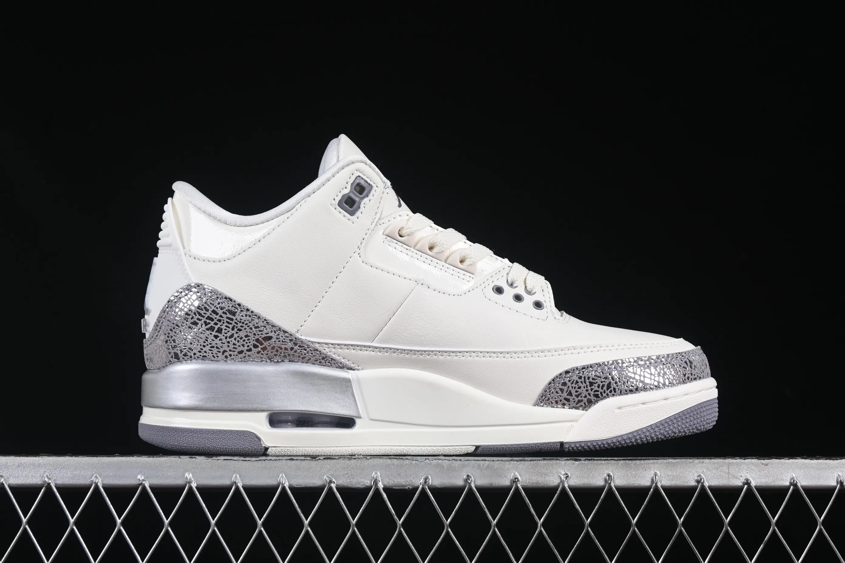 All categories Air Jordan Jordan series basketball shoes Air Jordan 3 Air Jordan 3 "Sail Metallic Silver" AJ3 Joe 3 Metallic Silver CK9246-100